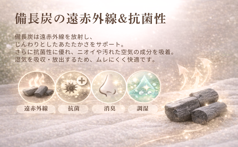 備長炭 ひざサポーター 画像3