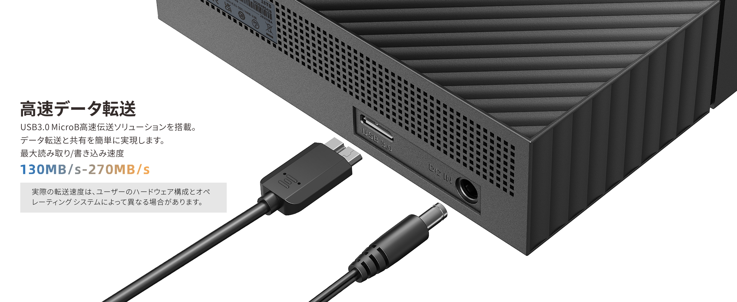 UnionSine 外付けHDD 4TB HD3513 USB3.2 Gen2 3.5インチ外付け