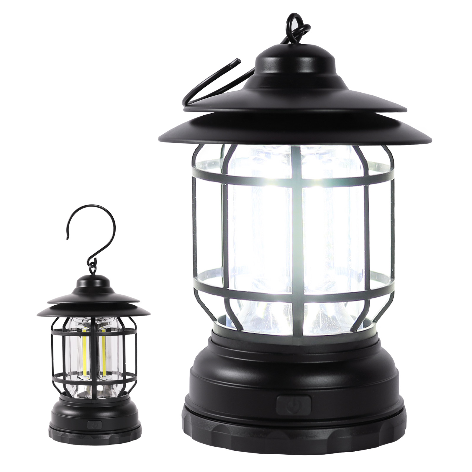 ランタン LED COB ランプ 電池式 2段階調光 軽量 非常時用 停電 災害