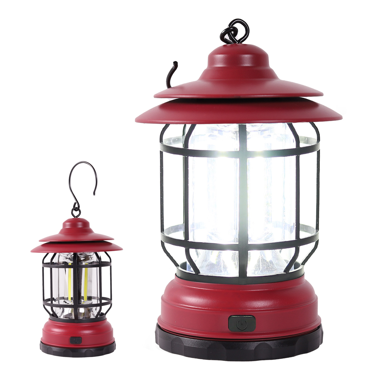 ランタン LED COB ランプ 電池式 2段階調光 軽量 非常時用 停電 災害