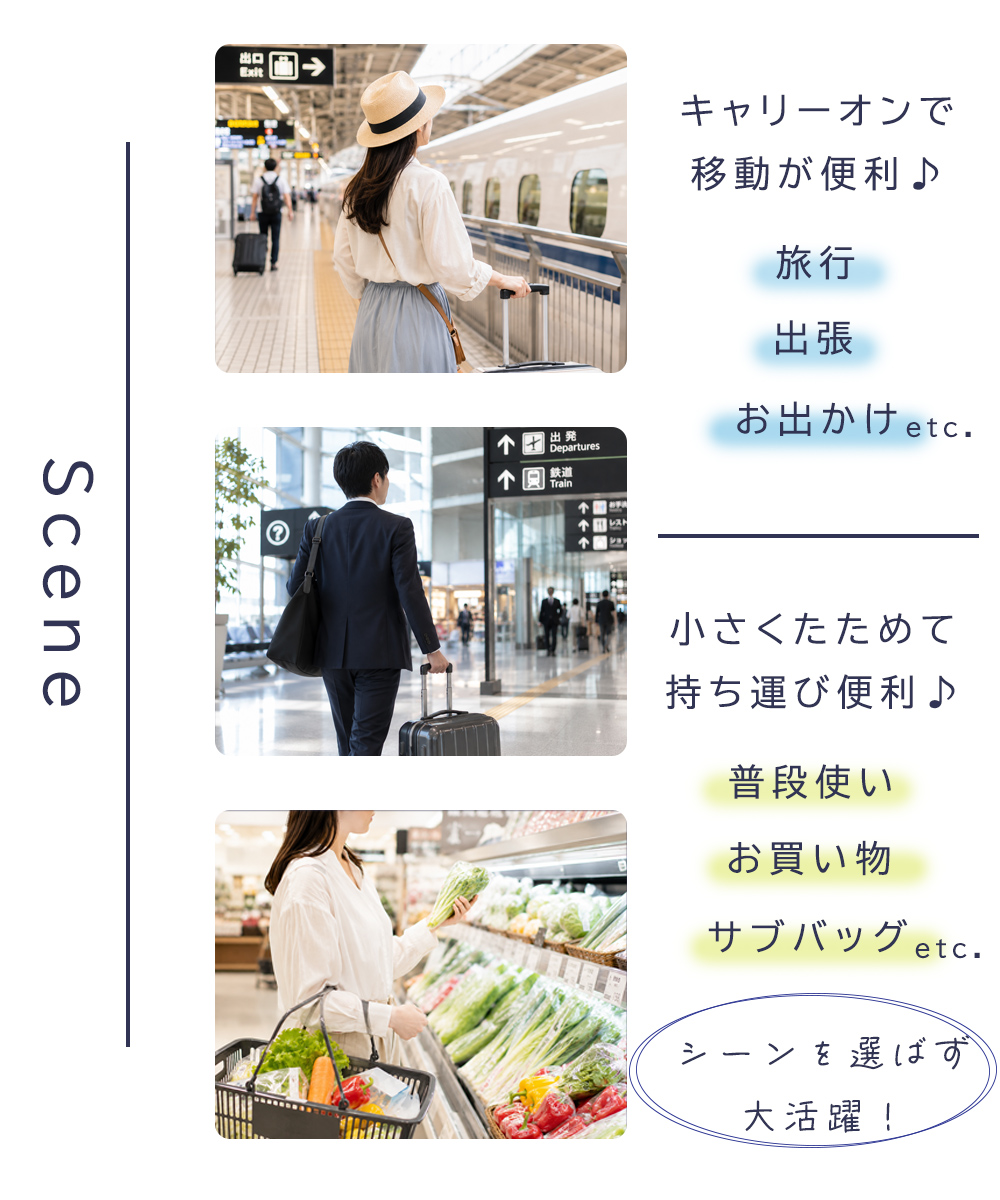 トラベルバッグ キャリーオンバッグ 折りたたみ...の詳細画像3
