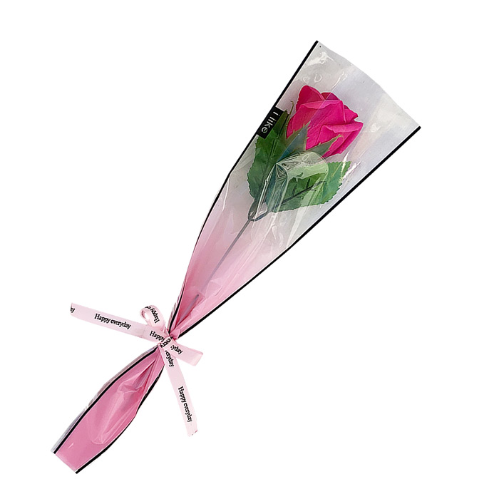 ソープフラワー プチギフト 1輪 1本 花束 卒園 バラ ミニブーケ 花