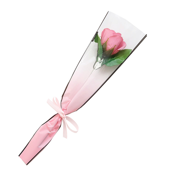 ソープフラワー プチギフト 1輪 1本 花束 卒園 バラ ミニブーケ 花