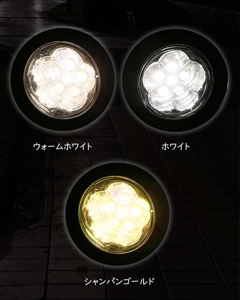LEDソーラーライト ガーデンライト スポットライト 3灯 屋外 充電 電池