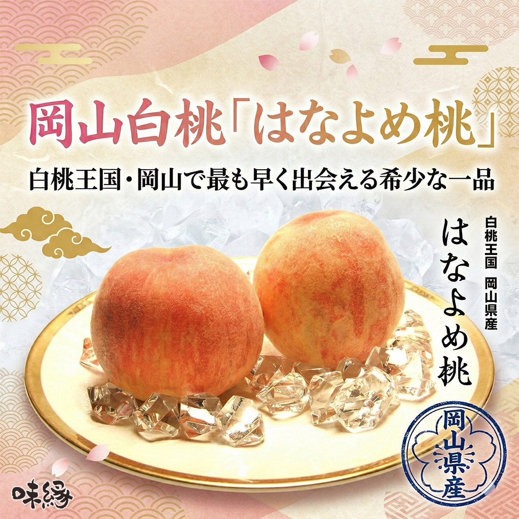 父の日 桃 岡山白桃 はなよめ桃 贈答 用 1.5kg箱 6〜8玉 岡山県産 6月