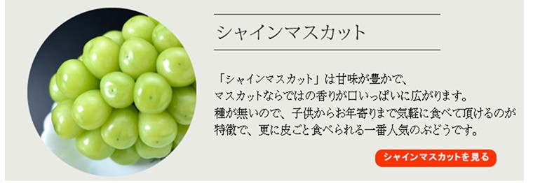 物部農園 シャインマスカット 2キロ箱 3〜5房入 岡山県産 天空の郷平川より直送 早期ご予約受付中 収穫発送は10月中旬から  :MON0F0081K2N3T:味縁 - 通販 - Yahoo!ショッピング