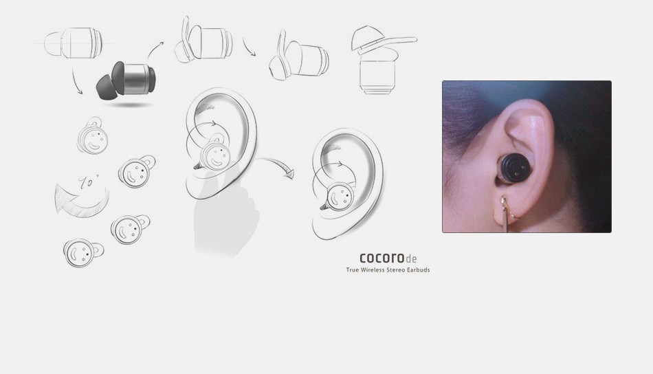 cocorode（ココロデ） 完全ワイヤレスイヤホン AAC対応 Bluetooth 