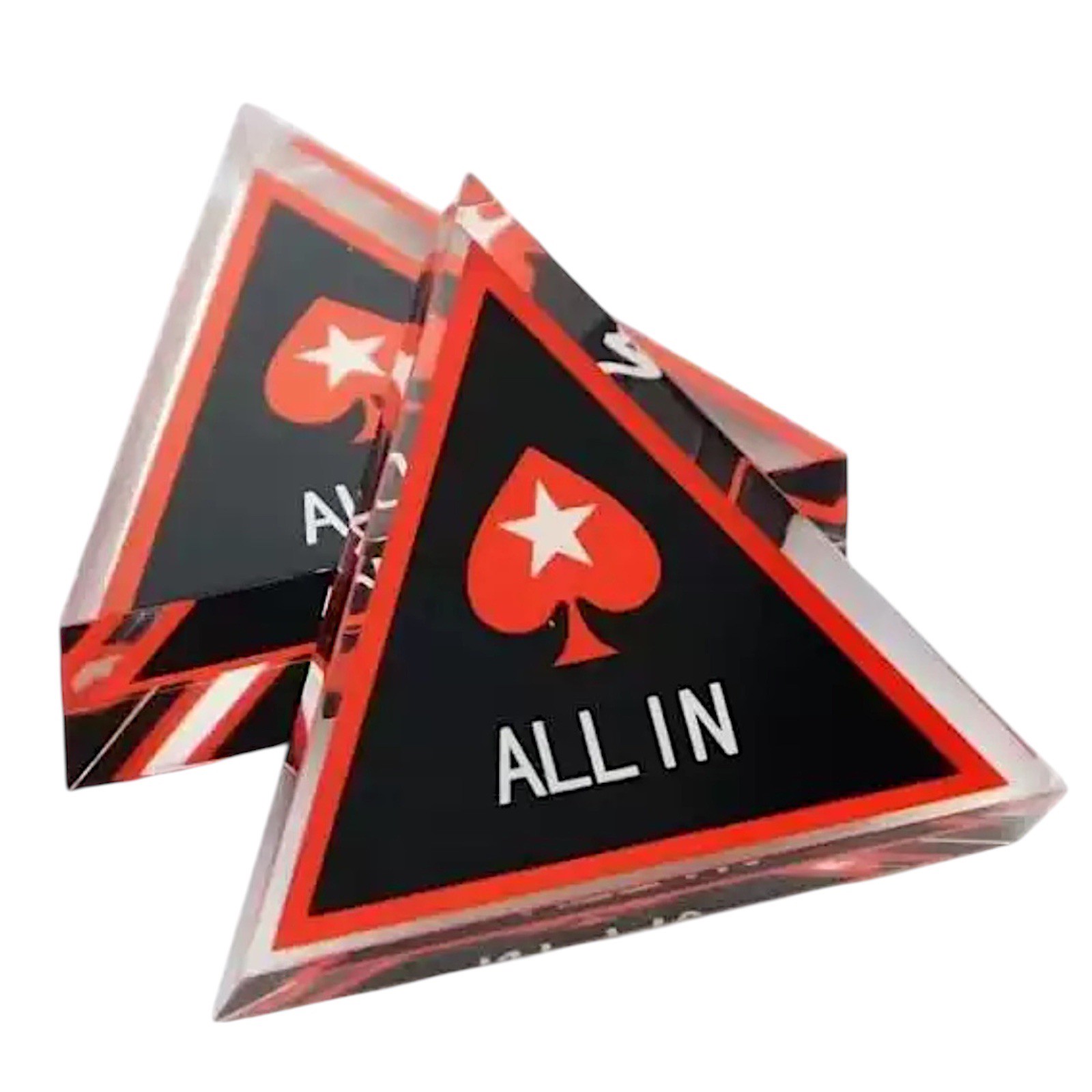 カジノ ポーカー チップ オールインマーカー ALL IN アクリル製 ゲーム