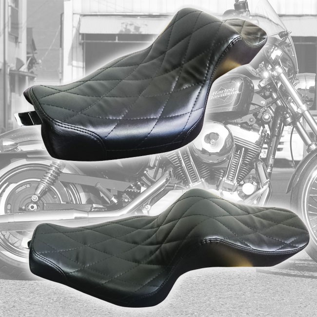 XLH883ブラックシート ストライプデザイン XLH883ブラックシート ストライプデザイン 純正シート】スポーツスター