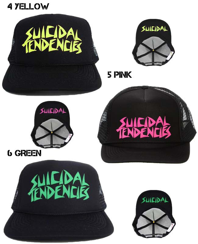 skulls SUICIDAL TENDENCIES 黒 バケットハット SUICIDAL TENDENCIES]-OG Flip Up POSSESSED Mesh Cap-BLACK