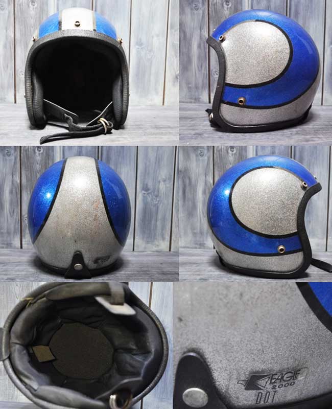 ajito Happyend ハッピーエンド EAGLE 2000 Flake Jet Helmet ジェット