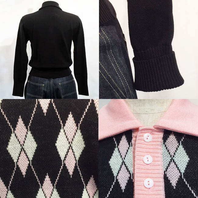 SAVOY CLOTHING Argyle Pullover Knit アーガイル プルオーバー ニット