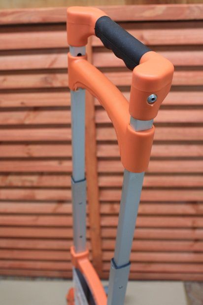 MAGNA CART) (耐荷重68kg) 厚さ5.5cm!アルミ製(オレンジ) 軽量