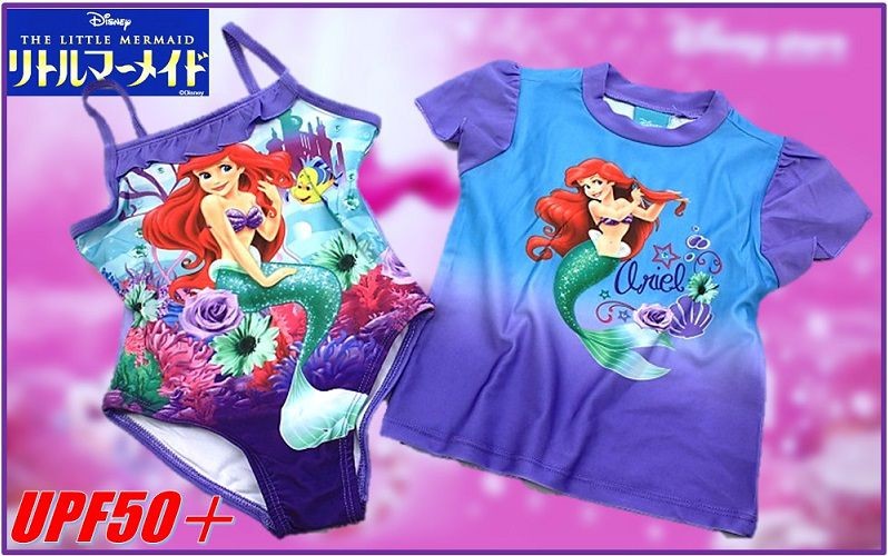Disney ディズニー) リトルマーメイド アリエル 水着セット 水着＋