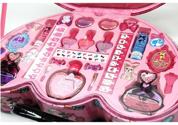 Barbie) バービー ビューティケース キッズ用 コスメ セット