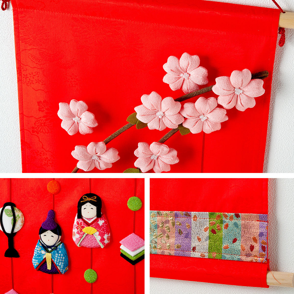 リュウコドウ 雛人形 壁掛け ひな人形 コンパクト おしゃれ ひな人形