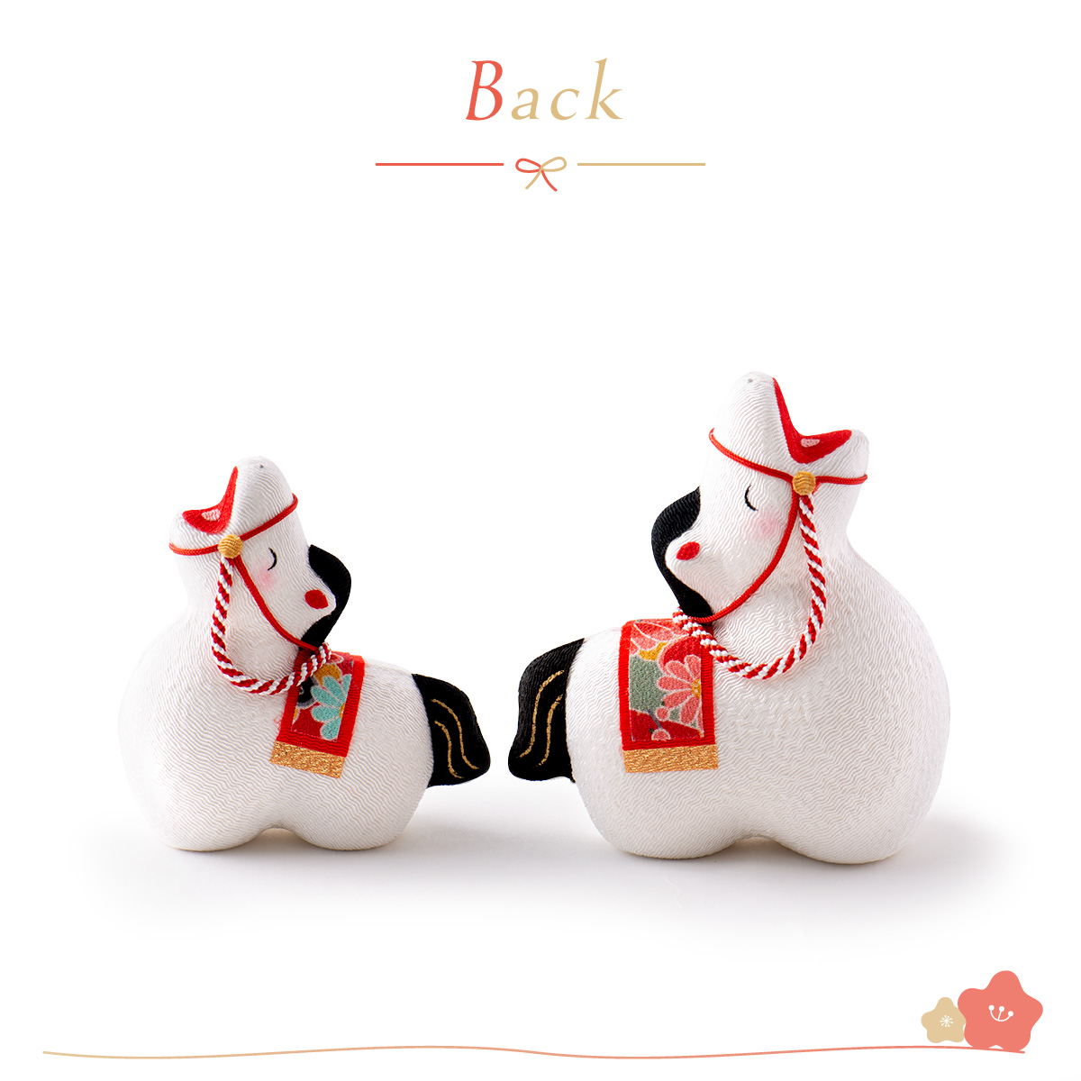 リュウコドウ 新作 干支 置物 午年 午 馬 うま ウマ 干支飾り ちりめん