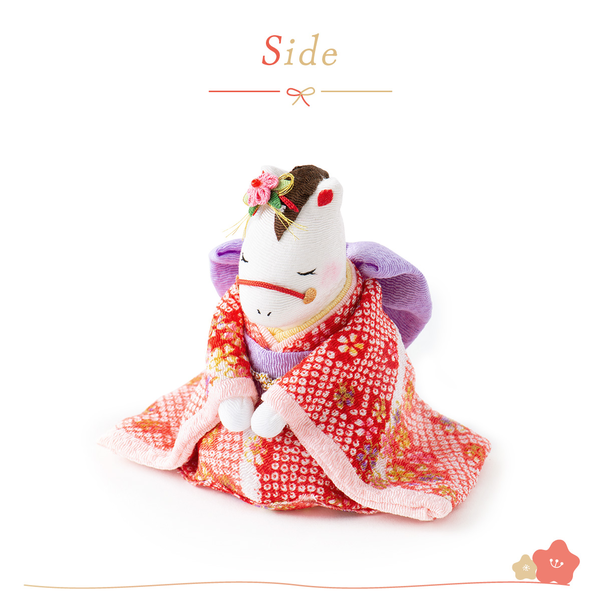 ◆送料無料◆リュウコドウ[干支置物飾り]　申　さる (福娘さん)