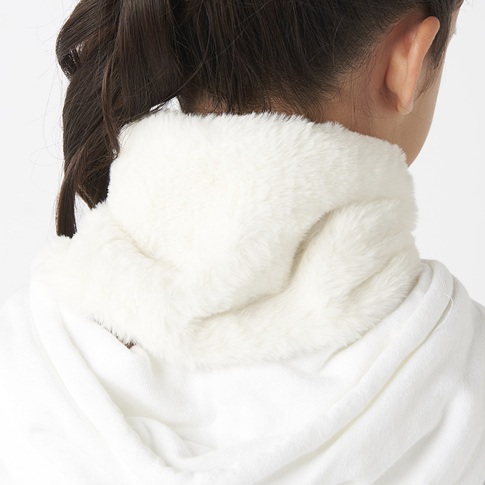 repipi armario レピピ 子供用 マフラー キッズ ファー素材 リバーシブル 差し込み