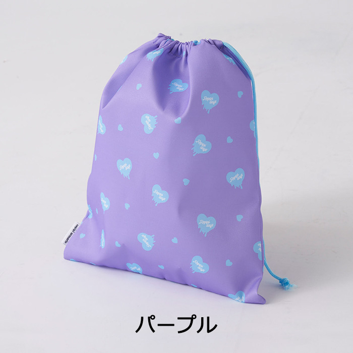 repipi armario（レピピアルマリオ） 巾着袋 大 ハート柄 体操着袋