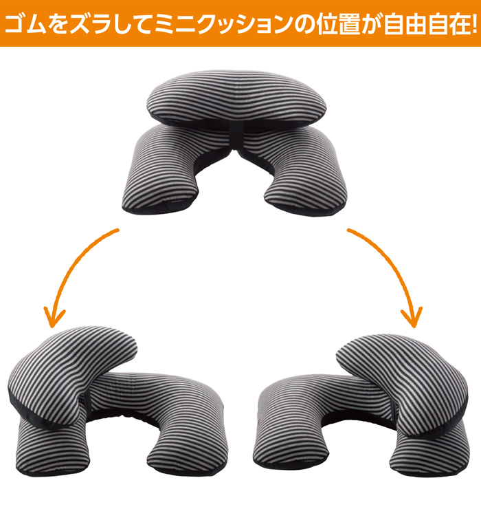 2段式 エアーネックピロー エアピロー エアーピロー 空気枕 トラベルクッション 日本製
