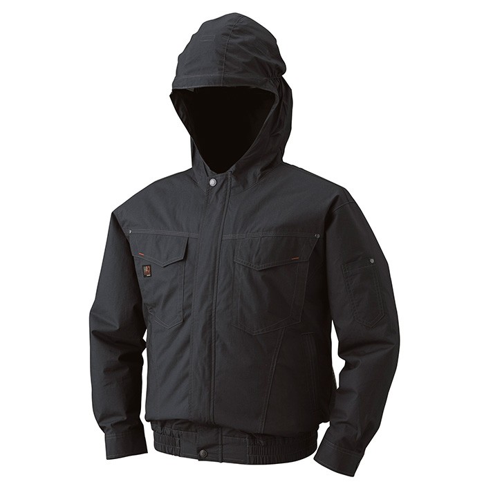 空調服 フード付き綿薄手長袖ワークブルゾン 服のみ単品 KU91410 : AK