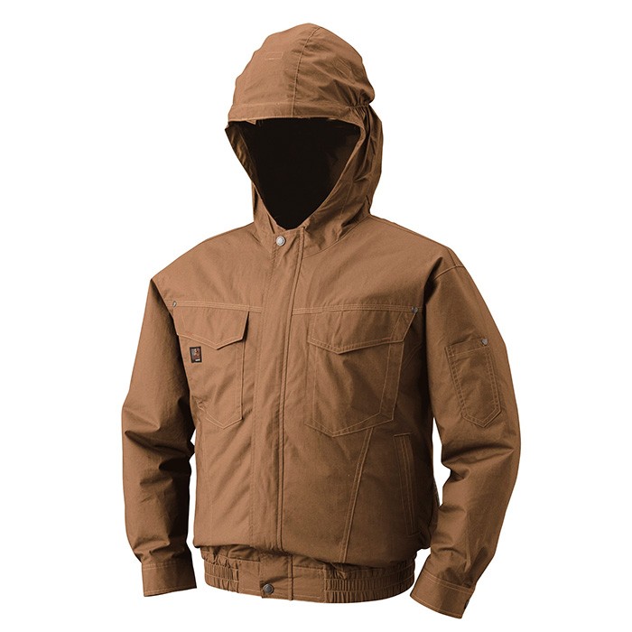 空調服 フード付き綿薄手長袖ワークブルゾン 服のみ単品 KU91410 : AK