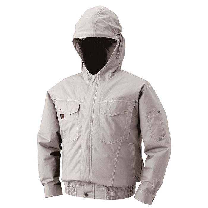 空調服 フード付き綿薄手長袖ワークブルゾン 服のみ単品 KU91410 : AK