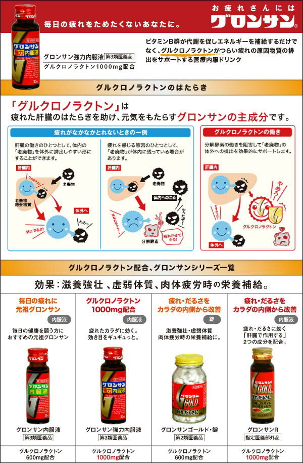 第3類医薬品】グロンサン内服液(20mL*10本入)【グロンサン