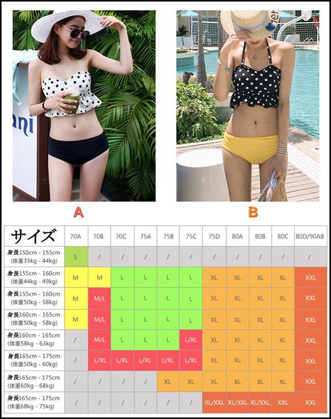 ★体型カバー イエロー ドット柄 タンキニ水着/送料込 楽天市場】【お買い物マラソン☆ポイント2倍】【送料無料】水着
