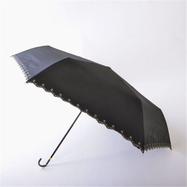 日傘 オシャレ レディース 超軽量180g スカラップ 100％ 完全遮光 折りたたみ傘 晴雨兼用 ...