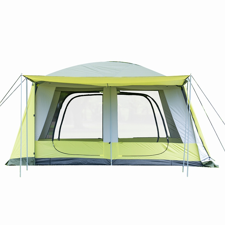WEB限定】 ツールームテント 8〜12人用 大型テント フライシート付