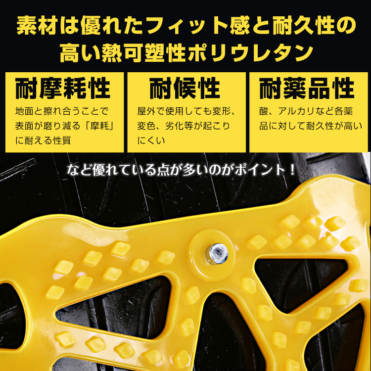 タイヤチェーン スノーチェーン 非金属 チェーン 車 タイヤ