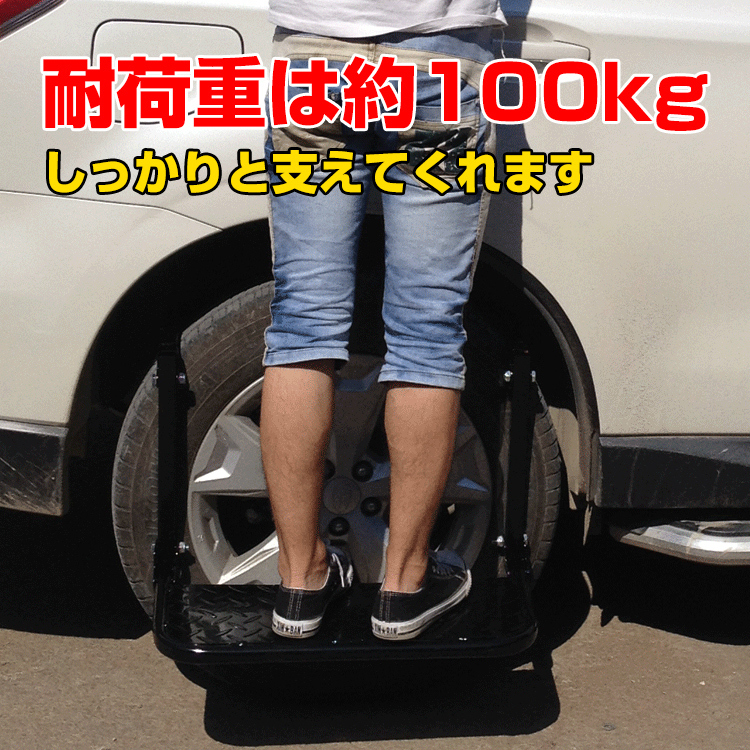 タイヤ ステップ ホイール 脚立 足場 踏み台 耐荷重100kg 洗車台