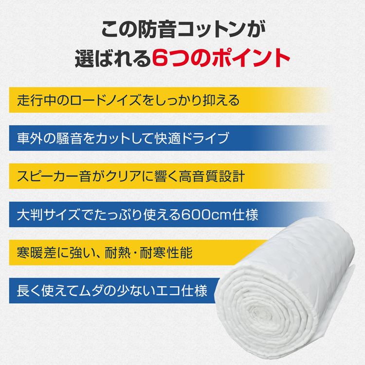 Hill Stone（ヒルストーン） デッドニングシート 6m 厚さ1cm 防音 断熱