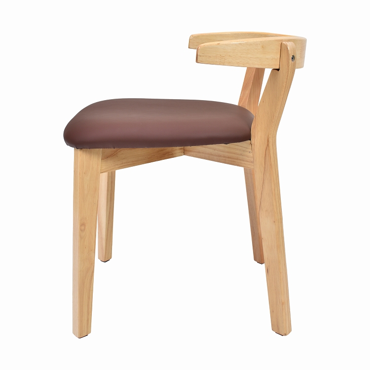 ダイニングチェア 木製 1脚 肘掛け 椅子 食卓椅子 リビングチェア