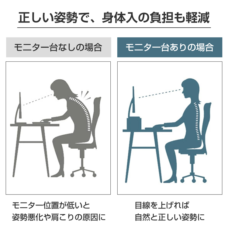 パソコンラック 卓上 モニター 台 パソコン スタンド モニターボード パソコンラック PCラック 卓上ラック ロータイプ ディスプレイ 収納用品  新生活 mb025