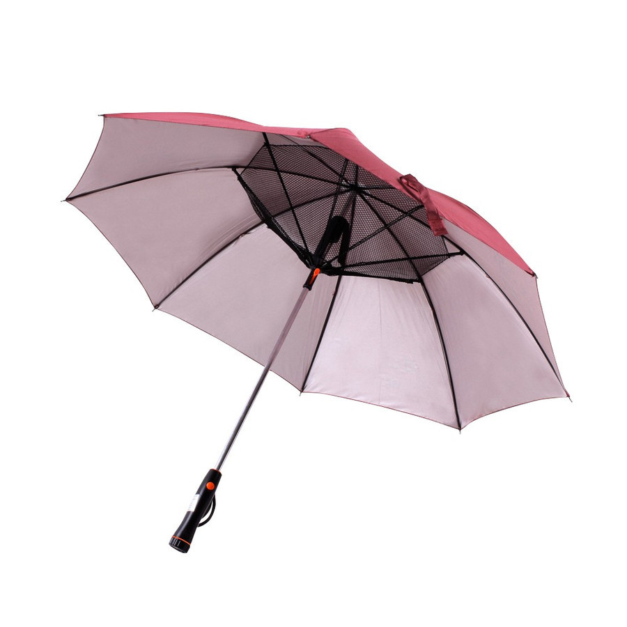 扇風機つき傘 日傘 晴雨兼用 折り畳み傘 プレゼント ネット付き かさ 