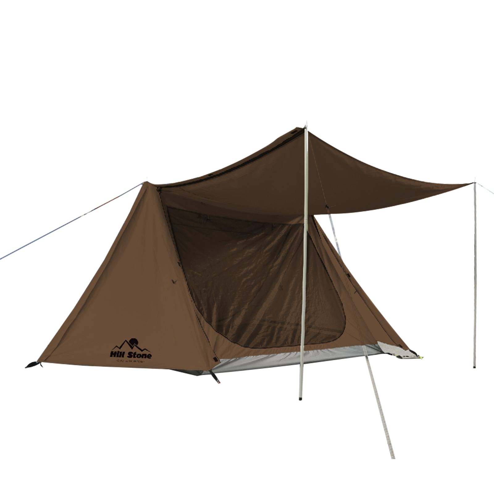 美品　ドイツ軍パップテント2枚組専用ポール付き 防災グッズ セット テント 3人用 4人用 キャンプ パップテント 軍幕 2
