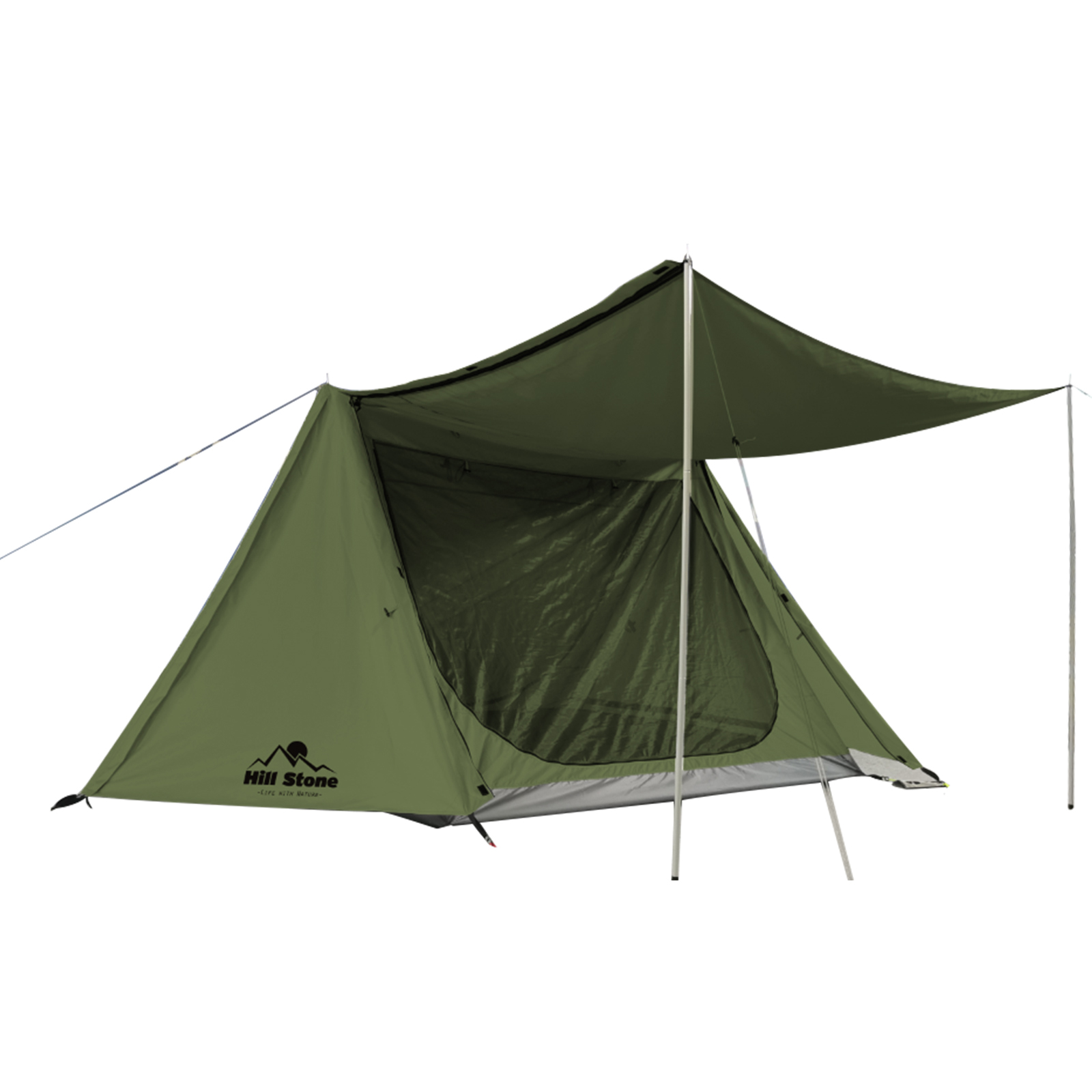 防災グッズ セット テント 3人用 4人用 キャンプ パップテント 軍幕 2