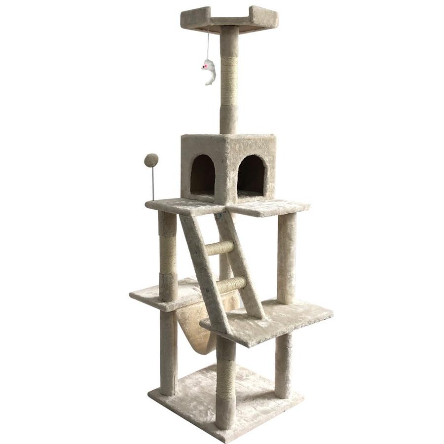 キャットタワー 猫 爪とぎ おもちゃ ベッド 木製 猫ベッド 猫タワー