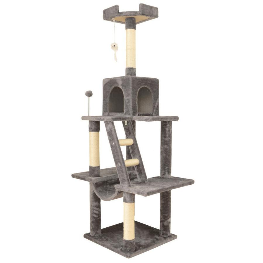 キャットタワー 猫 爪とぎ おもちゃ ベッド 木製 猫ベッド 猫タワー