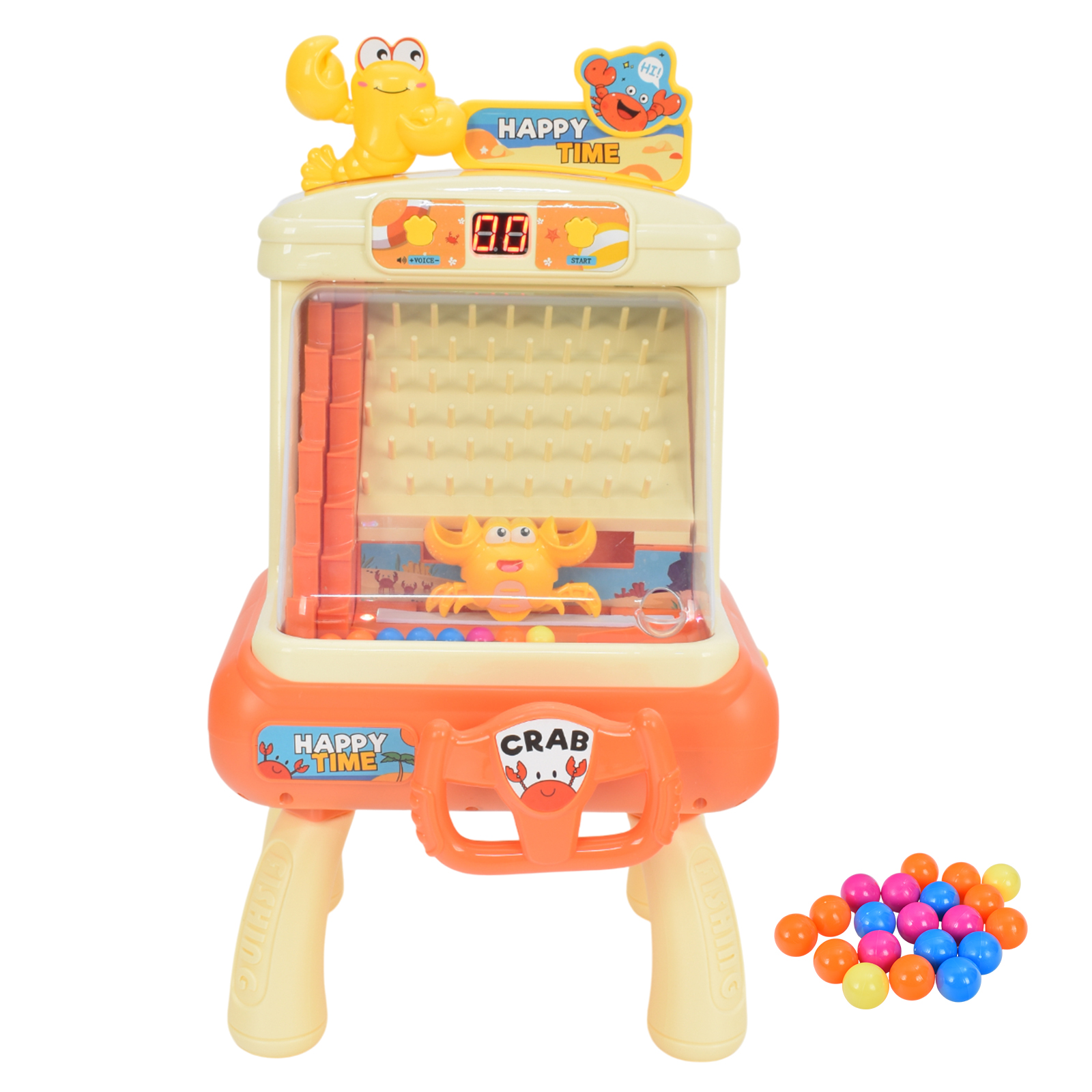 カニキャッチャー ボールキャッチ キャッチゲーム タイムアタック トイ おもちゃ カニ かに ボール プレゼント クリスマス 誕生日 ギフト 子ども  USB充電式 : アカネA SHOP - 通販 - Yahoo!ショッピング