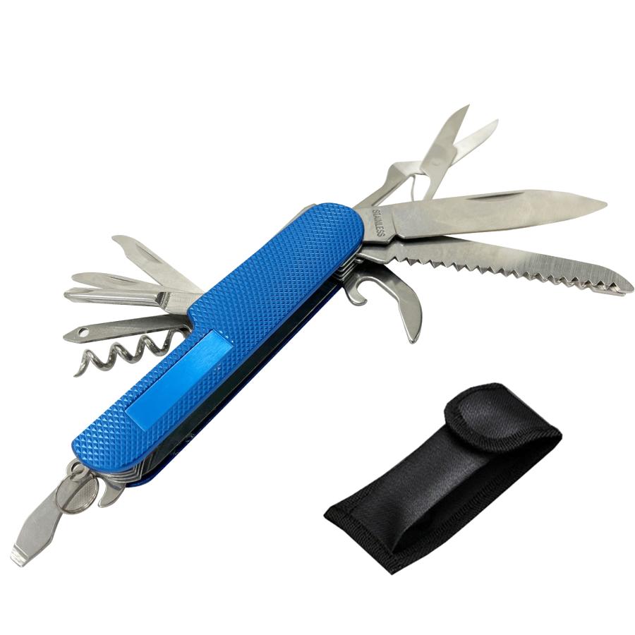 ナイフ アウトドア 折りたたみナイフ マルチツール 12機能 キャンプ