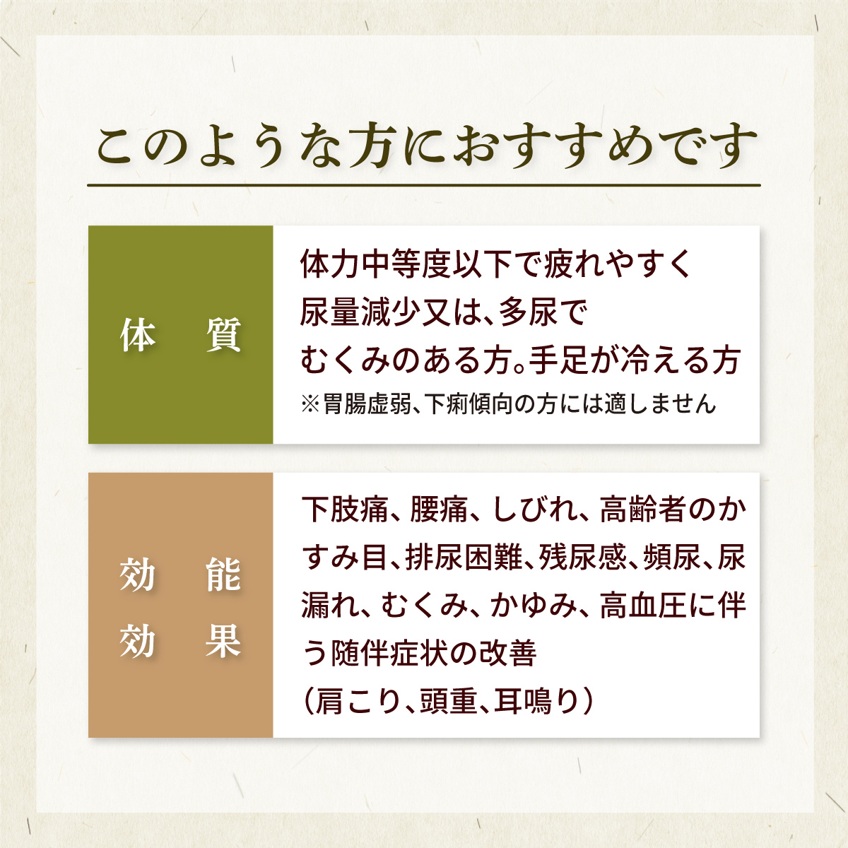 八 味 地黄 丸 効果