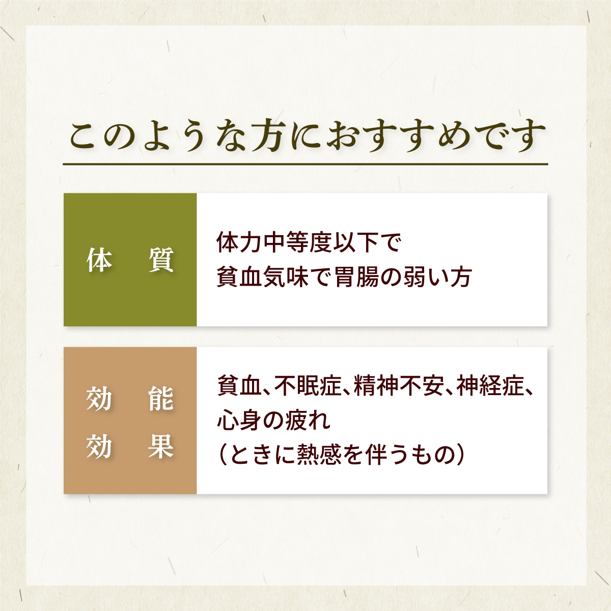 加味帰脾湯 カミキヒトウ 煎じ薬 20日分 貧血気味の人の精神不安 不眠