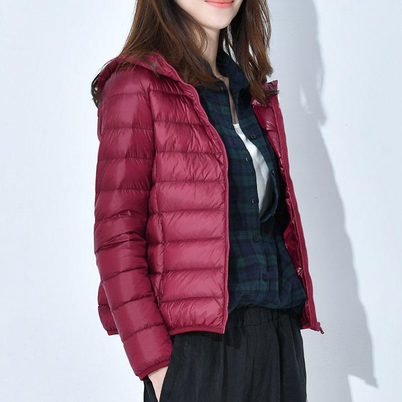 ネイビー　赤　紺色　中綿　ダウンジャケット　チェック　美品　 girl ダウンジャケット レディース 冬コート ショートコート フード