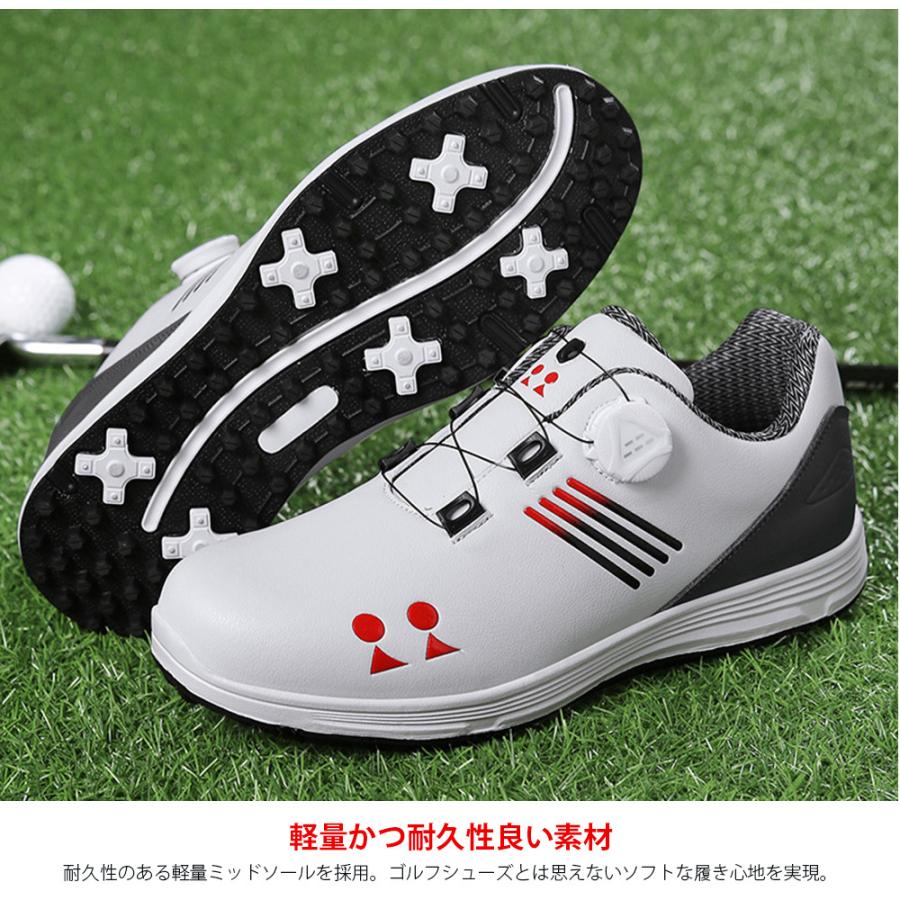 ゴルフシューズ メンズ レディース スニーカー 防水 耐久 大きいサイズ