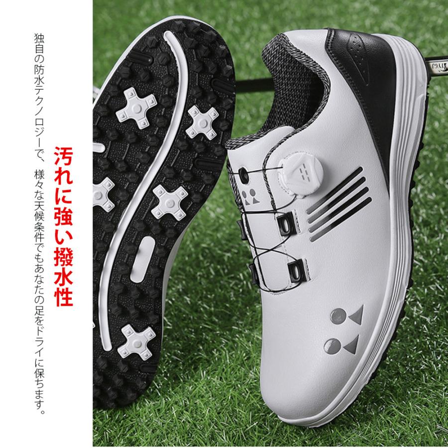 ゴルフシューズ メンズ レディース スニーカー 防水 耐久 大きいサイズ
