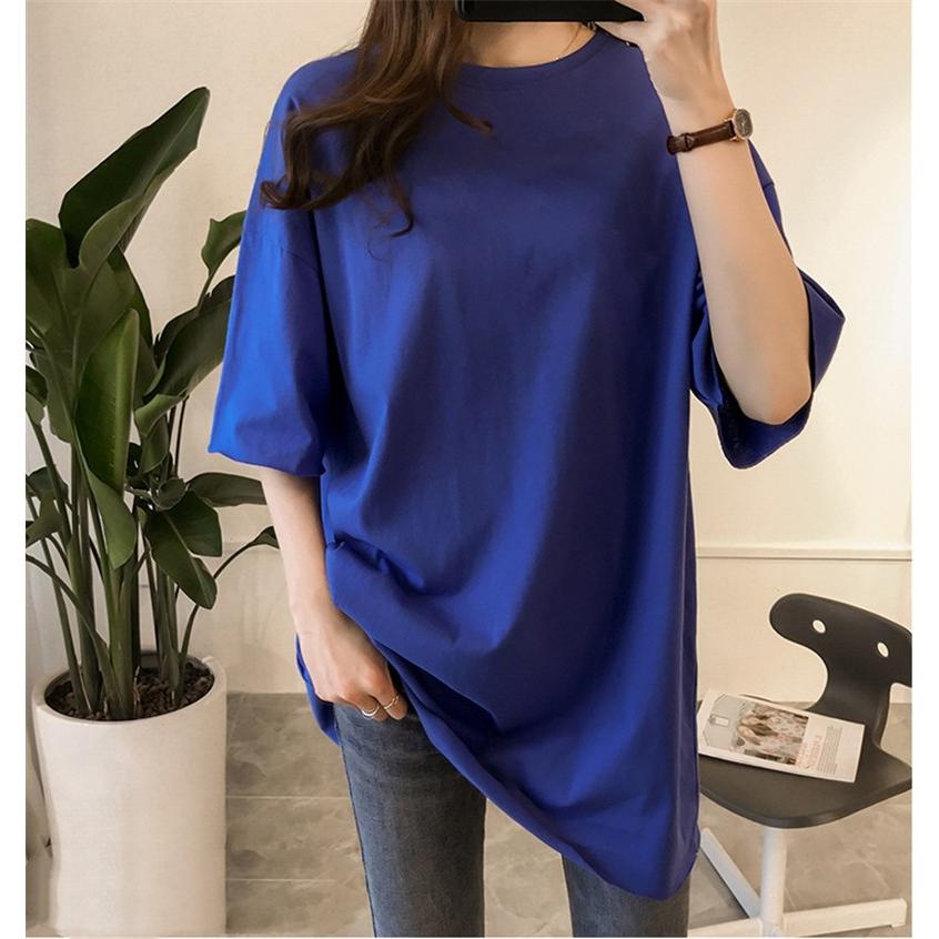tシャツ レディース 半袖 ス カジュアル 5分袖 カラー 無地 着痩せ ゆったり おしゃれ 体型カバー 夏服 夏コーデ きれいめ tシャツ レディース 半袖 トップス カジュアル 5分袖 カラー